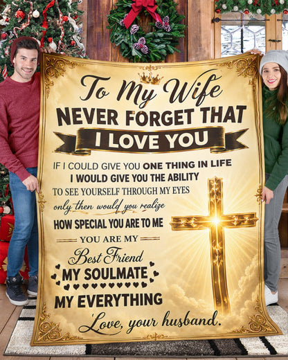 To My Wife Blanket – Our Love, Wrapped In Warmth, From Husband (SKU2608-11)