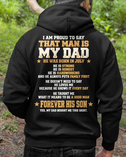 JULY SHIRT That Man Is My Dad - From Dad - To Son - Virgo07 (SKU2609-80-07)