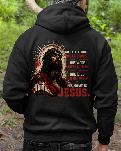 Christian T-Shirt His name is Jesus - For Men - Virgo00 (SKU2608-16)