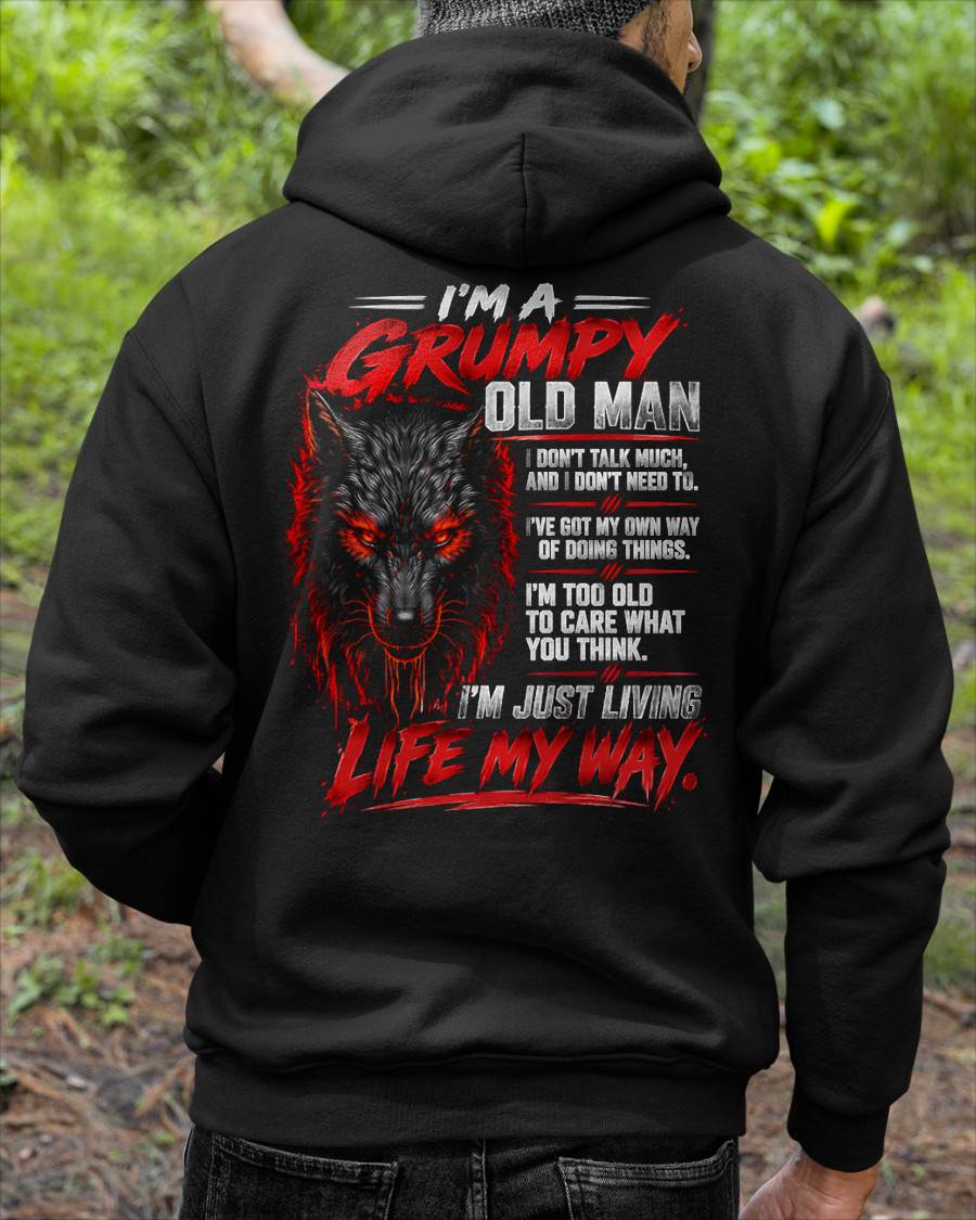 SHIRT I'm A Grumpy Old Man - For Men - Virgo00 (SKU2609-247)