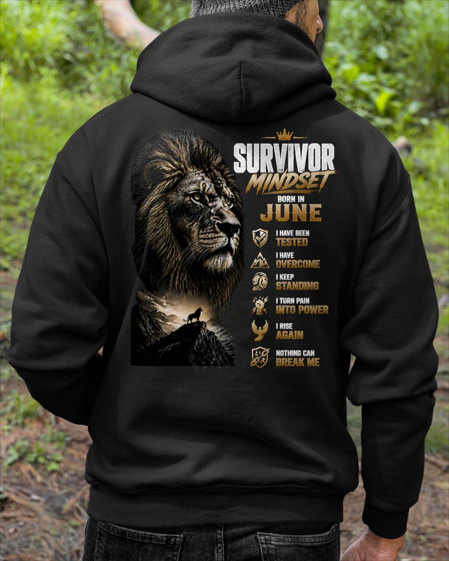 JUNE SHIRT Survivor Mindset - For Men - Virgo06 (SKU2608-659-06)