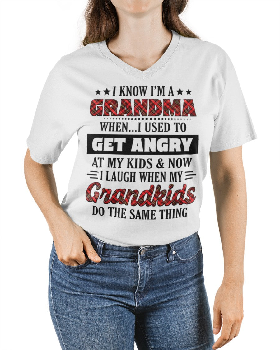 KNOW I'M A GRANDMA WHEN... I USED TO GET ANGRY AT MY KIDS & NOW I LAUGH WHEN MY GRANDKIDS DO THE SAME THING - from grandma virgo00 (SKU07-111)