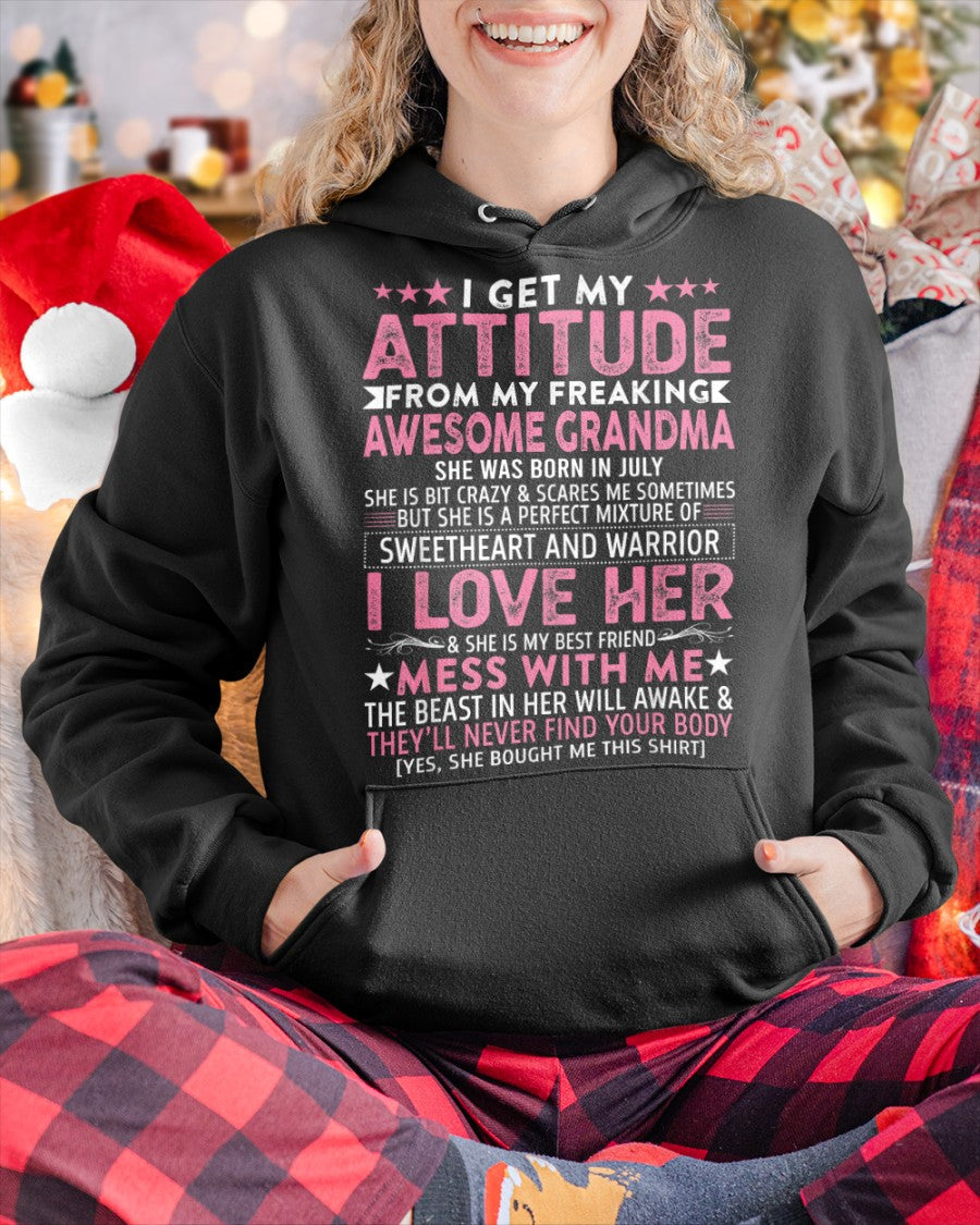 I GET MY ATTITUDE FROM MY GRANDMA JULY EDITION – FROM GRANDMA TO GRANDDAUGHTER virgo07 (SKU07-163-07)