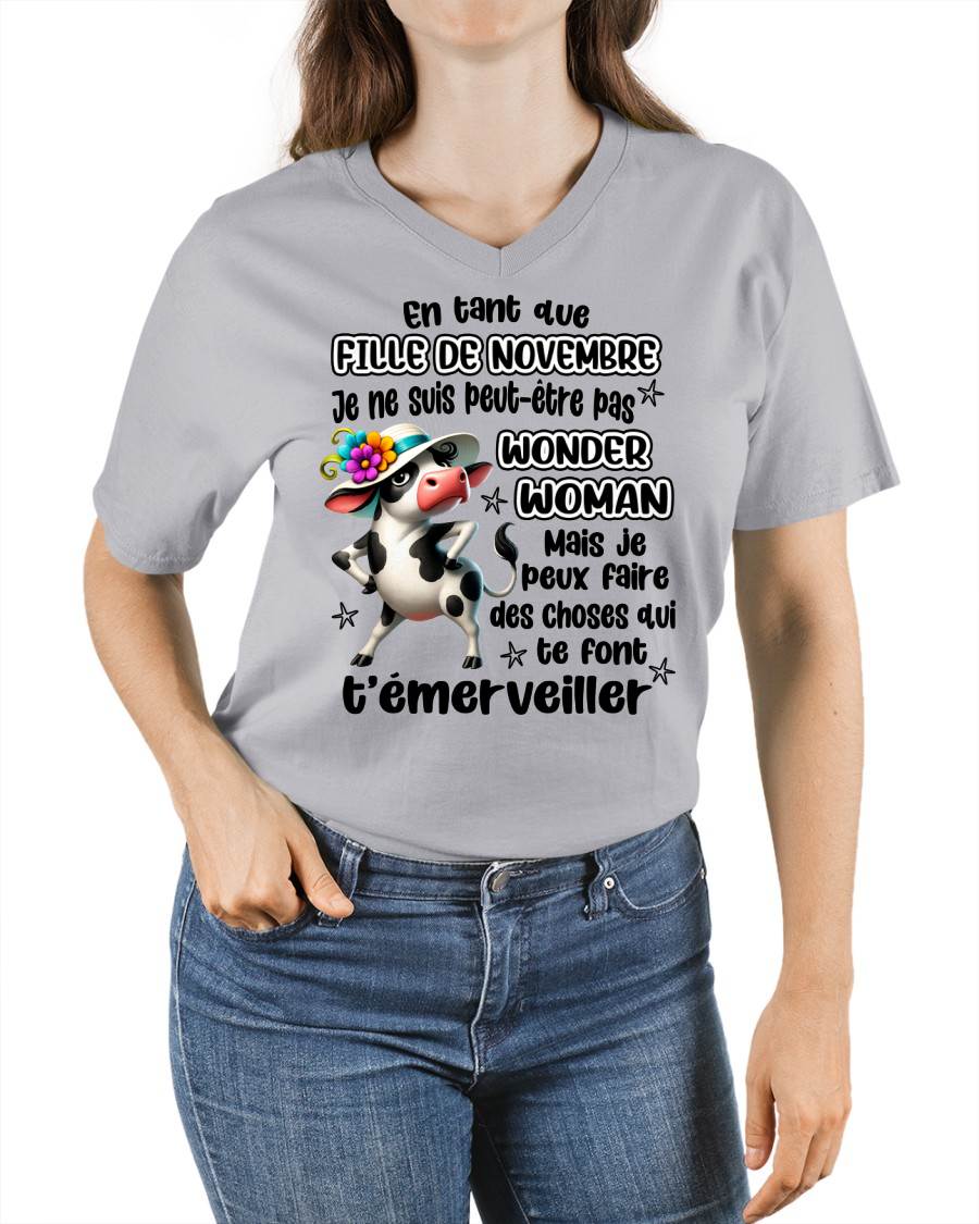 NOVEMBRE SHIRT Je ne suis peut-être pas WONDER WOMAN - Virgo11 (SKU2605-39-11)