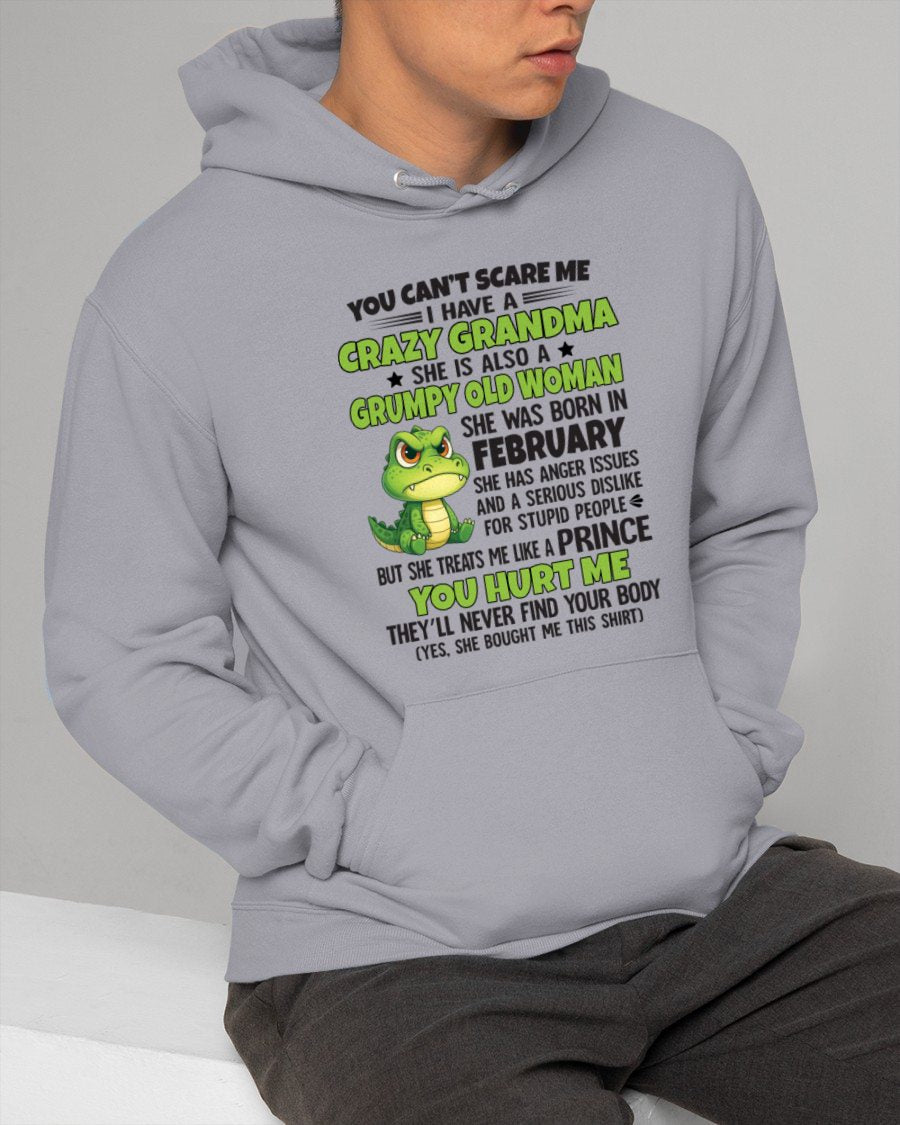 FEBRUARY - YOU CAN'T SCARE ME - FOR GRANDSON - GIFT FROM GRANDMA - virgo02 (SKU09-85-02)