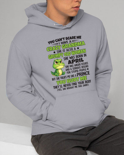 APRIL - YOU CAN'T SCARE ME - FOR GRANDSON - GIFT FROM GRANDMA - virgo04 (SKU09-85-04)