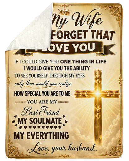 To My Wife Blanket – Our Love, Wrapped In Warmth, From Husband (SKU2608-11)
