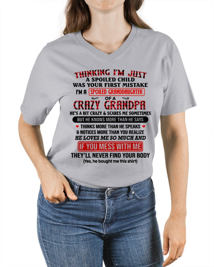 virgo00 - THINKING I’M JUST A SPOILED CHILD - Birthday Gift From Grandpa / Man - (SKU2604-276-00)