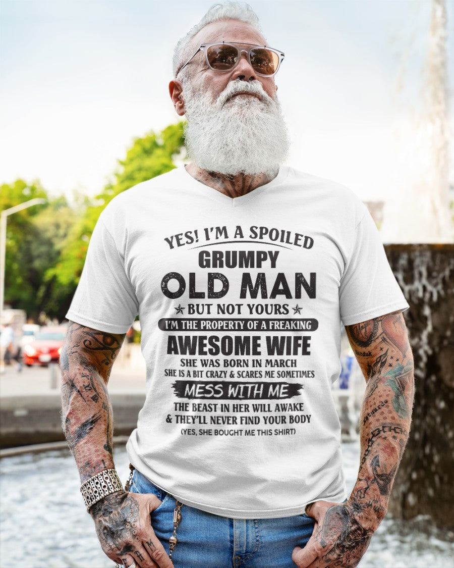 Awesome wife March - Perfect gift for your husband from wife - Virgo03 (SKU96-68-03)