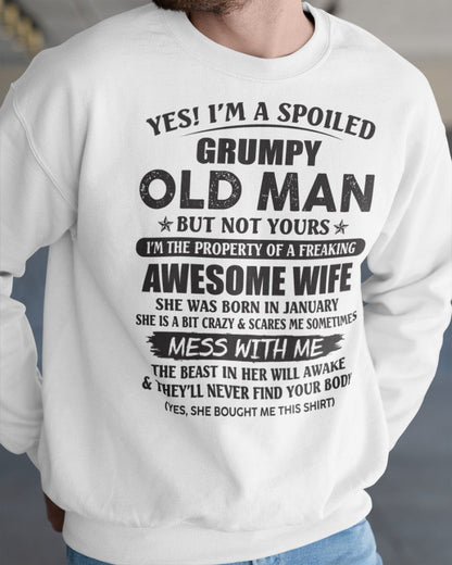 Awesome wife January - Perfect gift for husband From Wife - Virgo01 (SKU96-68-01)