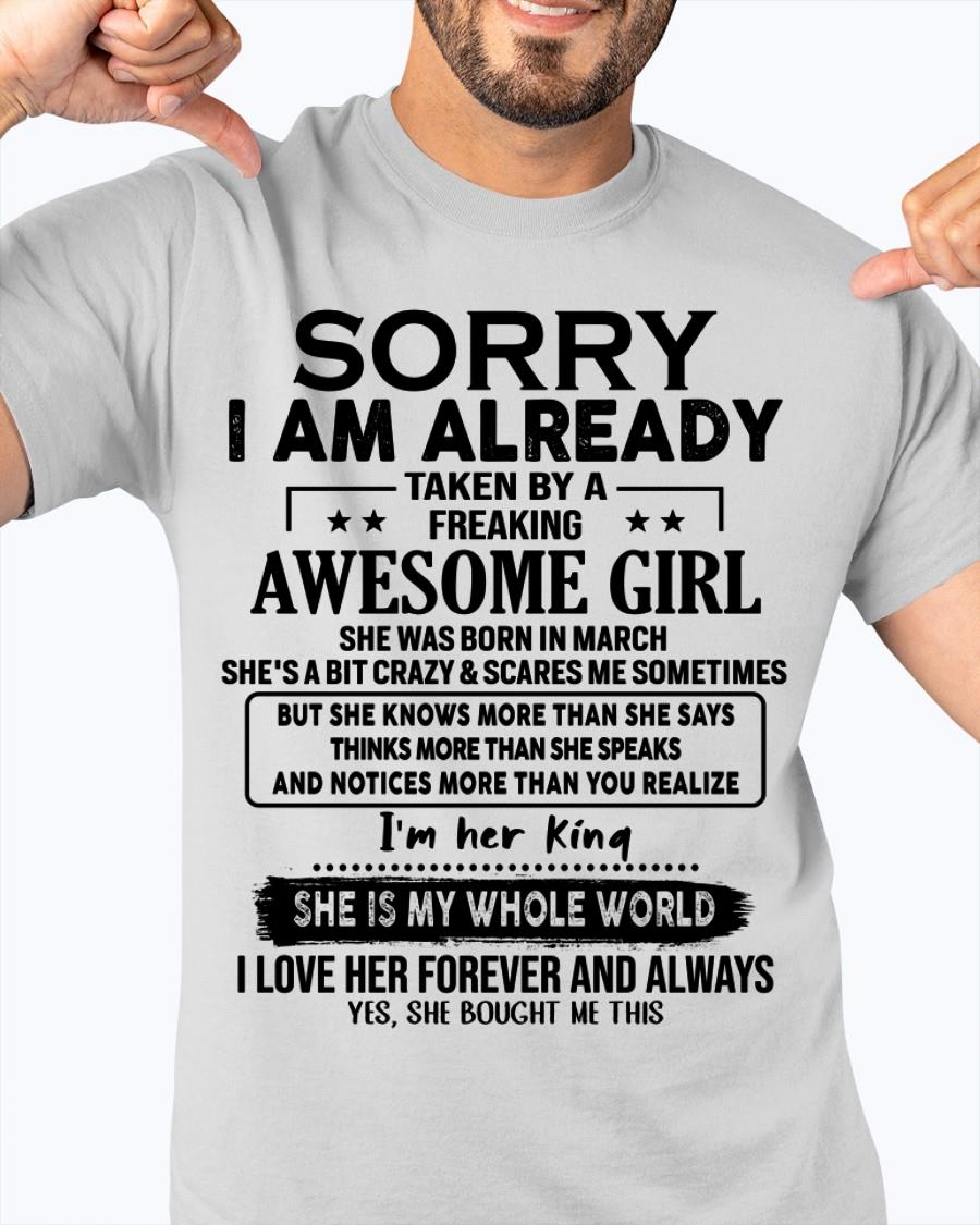 March - Awesome Girl born in March - Special gift for your boyfriend - From Wife Virgo03 (SKU.AT16)