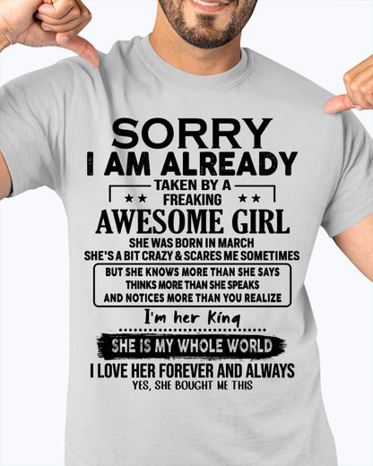 March - Awesome Girl born in March - Special gift for your boyfriend - From Wife Virgo03 (SKU.AT16)