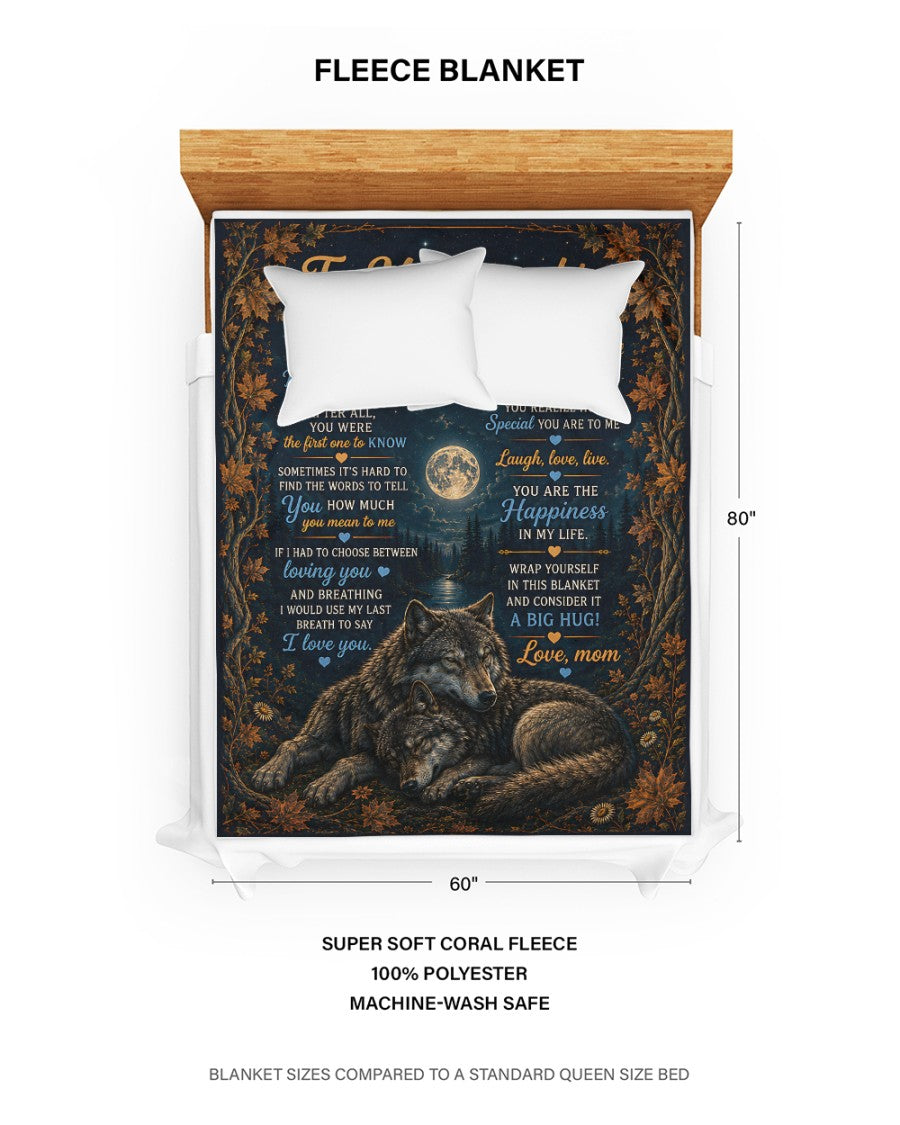 TO MY DAUGHTER - GIFT FOR DAUGHTER - Sherpa Fleece Blanket From Mom (SKU2607-212)