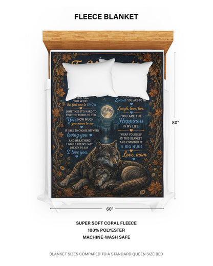 TO MY DAUGHTER - GIFT FOR DAUGHTER - Sherpa Fleece Blanket From Mom (SKU2607-212)