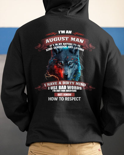 AUGUST - KNOW HOW TO RESPECT - BIRTHDAY T-SHIRT FOR MEN - Virgo08 (SKU12-162-08)