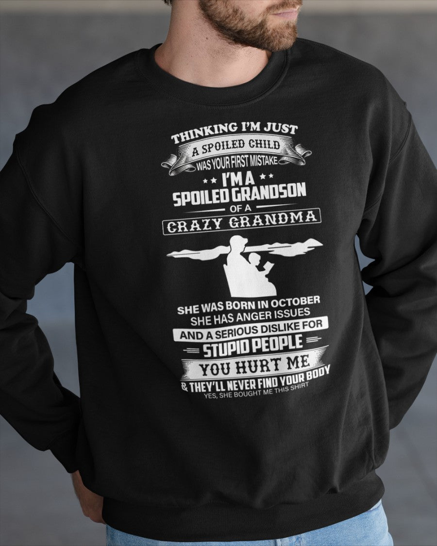 Spoiled by Grandma Shirt October Edition – From Grandma to Grandson virgo10 (SKU-GMS2-10)