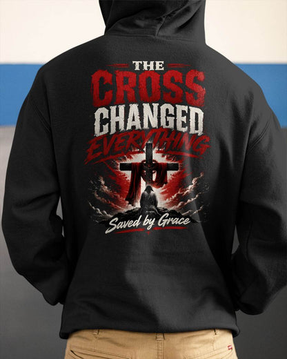 THE CROSS CHANGED EVERYTHING - CHRISTIAN T-SHIRT - FOR MEN Virgo00 (SKU2608-78)