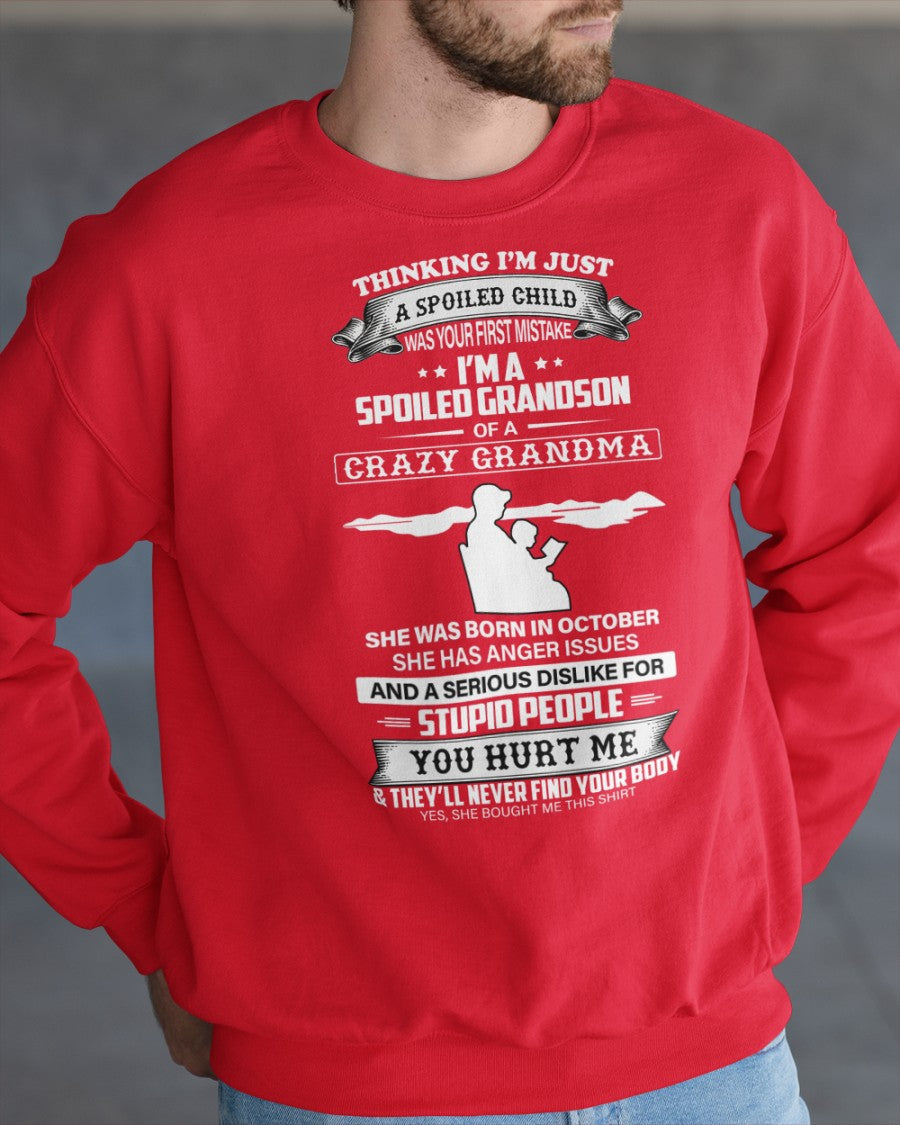 Spoiled by Grandma Shirt October Edition – From Grandma to Grandson virgo10 (SKU-GMS2-10)
