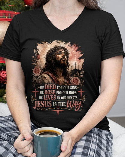 Christian T-Shirt Jesus is the Way - For Women - Virgo00 (SKU2608-08)