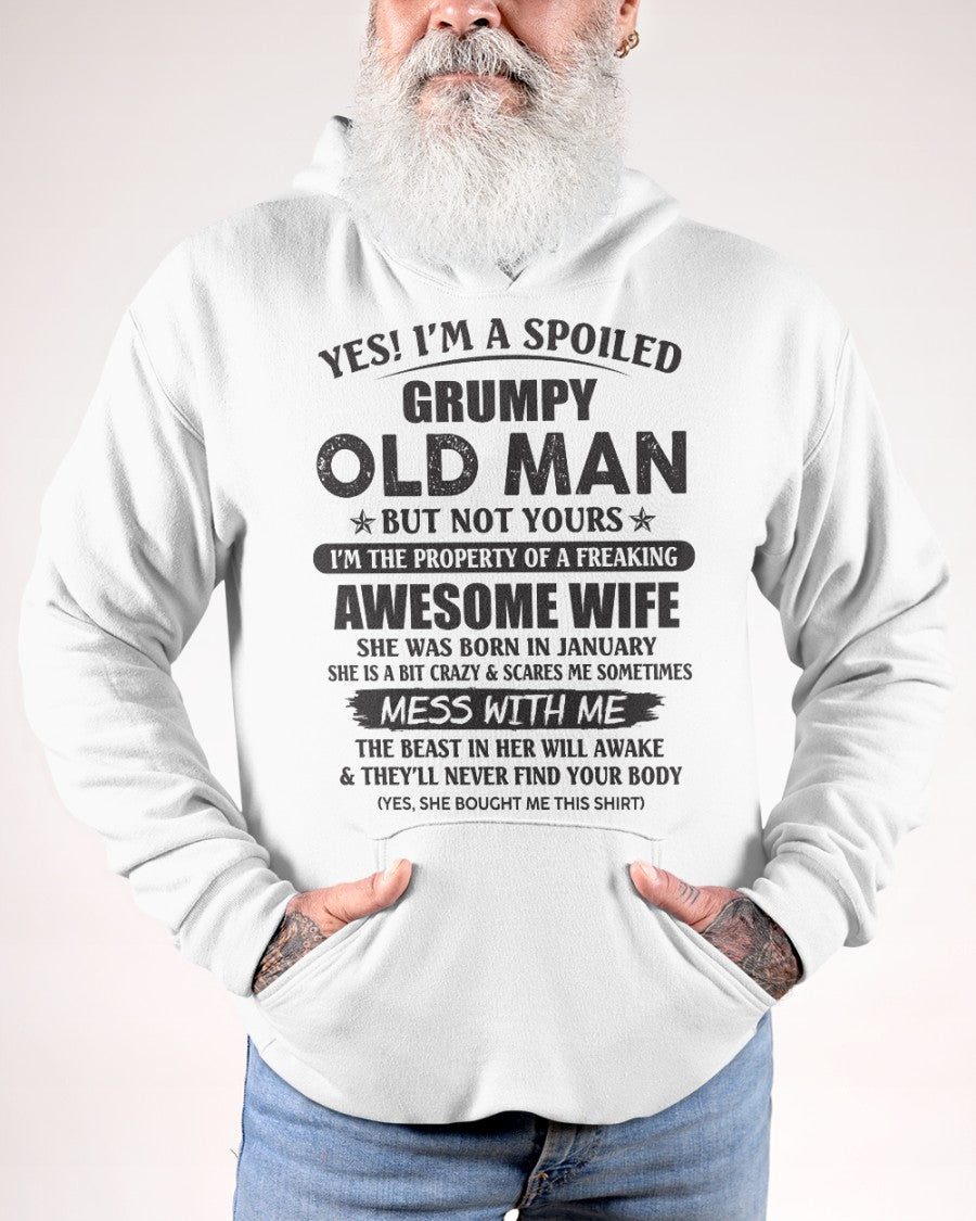 Awesome wife January - Perfect gift for your husband from wife - Virgo01 (SKU96-68-01)