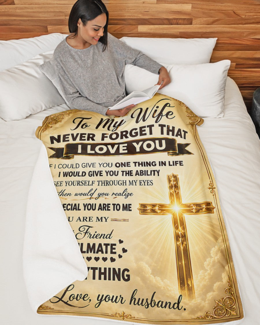 To My Wife Blanket – Our Love, Wrapped In Warmth, From Husband (SKU2608-11)