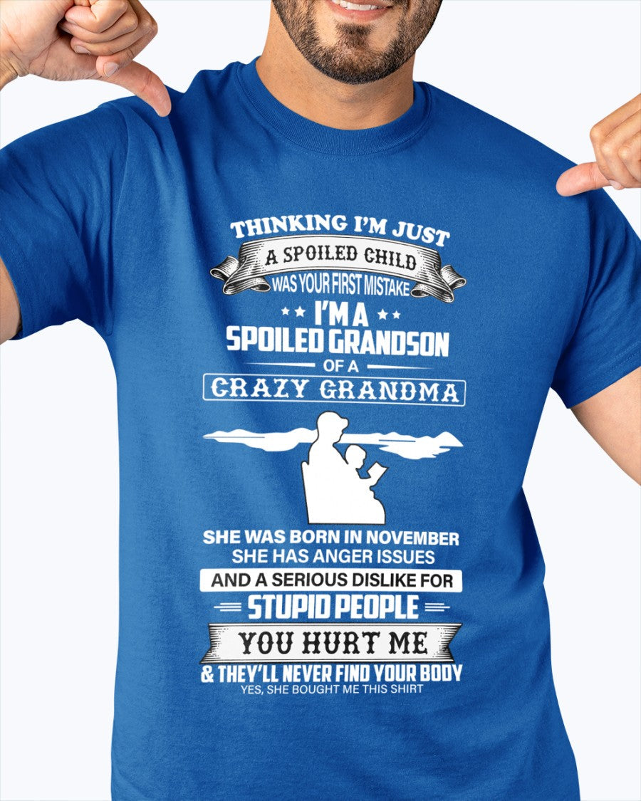 Spoiled by Grandma Shirt November Edition – From Grandma to Grandson virgo11 (SKU-GMS2-11)