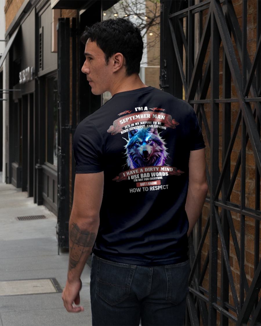 SEPTEMBER - KNOW HOW TO RESPECT - BIRTHDAY T-SHIRT FOR MEN - Virgo09 (SKU12-312-09)