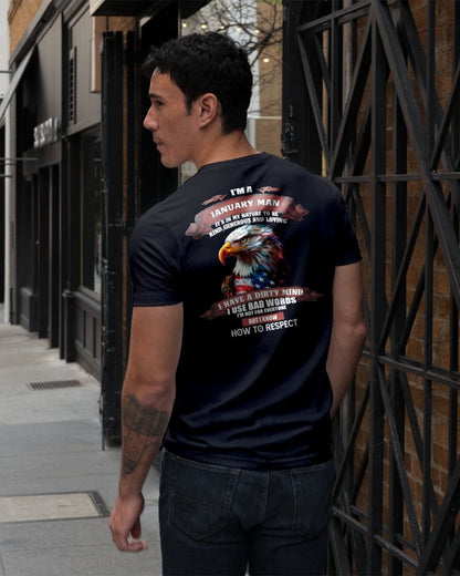 JANUARY - KNOW HOW TO RESPECT - BIRTHDAY T-SHIRT FOR MEN - Virgo01 (SKU12-311-01)