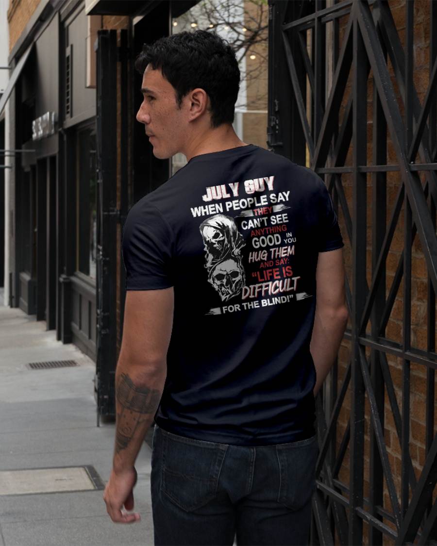 JULY -  HUG THEM AND SAY... - BIRTHDAY T-SHIRT FOR MEN - Virgo07 (SKU12-253-07)