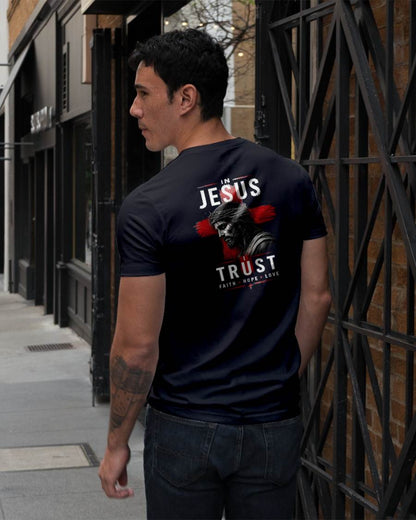 IN JESUS I TRUST Faith • Hope • Love - CHRISTIAN T-SHIRT - FOR MEN Virgo00 (SKU2608-80)