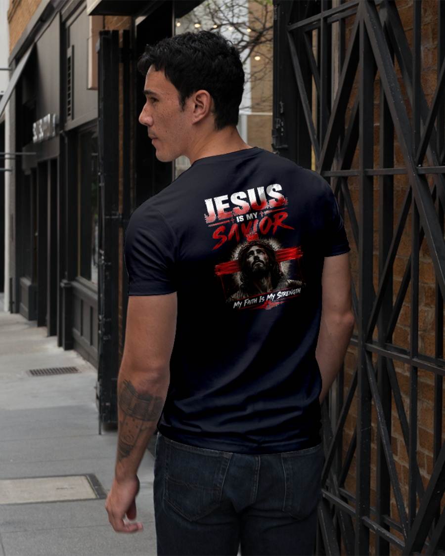 JESUS IS MY SAVIOR - CHRISTIAN T-SHIRT - FOR MEN Virgo00 (SKU2608-74)