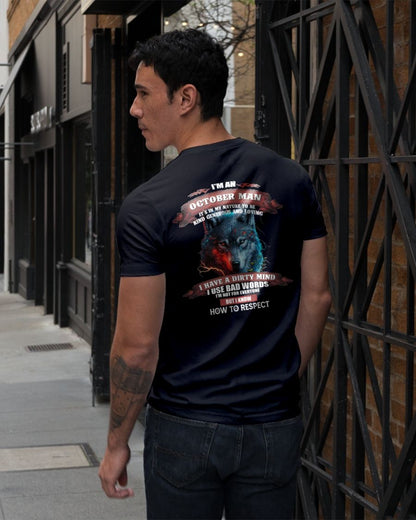 OCTOBER - KNOW HOW TO RESPECT - BIRTHDAY T-SHIRT FOR MEN - Virgo10 (SKU12-162-10)