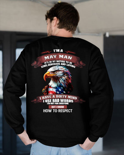 MAY - KNOW HOW TO RESPECT - BIRTHDAY T-SHIRT FOR MEN - Virgo05 (SKU12-311-05)
