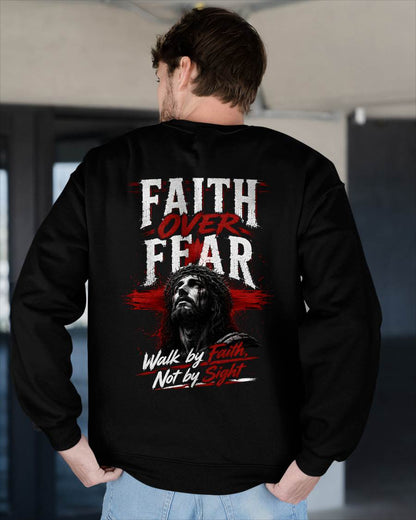 FAITH OVER FEAR - CHRISTIAN T-SHIRT - FOR MEN Virgo00 (SKU2608-76)
