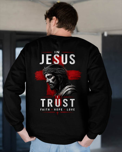 IN JESUS I TRUST Faith • Hope • Love - CHRISTIAN T-SHIRT - FOR MEN Virgo00 (SKU2608-80)