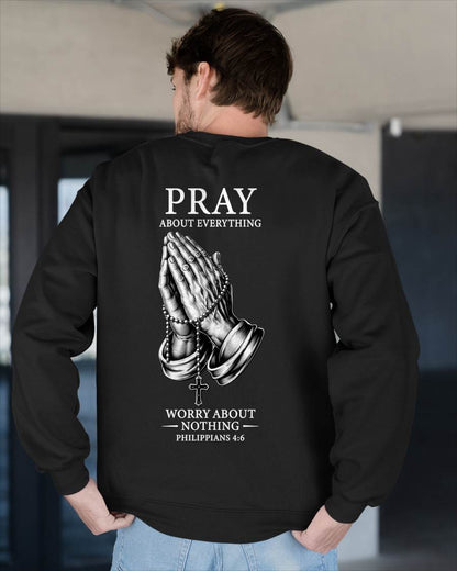 Christian T-Shirt Pray About Everything - For Men - Virgo00 (SKU2607-335)