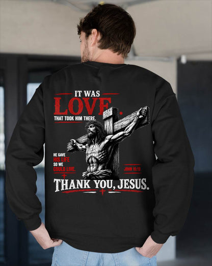 Christian T-Shirt Thank you Jesus - For Men - Virgo00 (SKU2608-29)