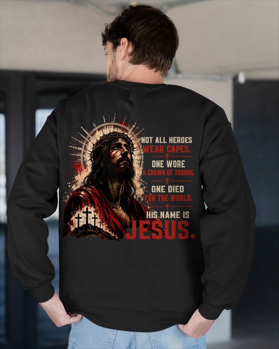 Christian T-Shirt His name is Jesus - For Men - Virgo00 (SKU2608-16)