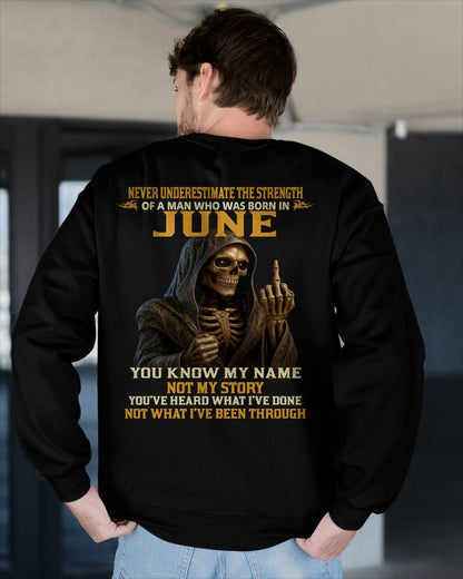 JUNE - NEVER UNDERESTIMATE - BIRTHDAY T-SHIRT FOR MEN - Virgo06 (SKU26T-01-06-06)