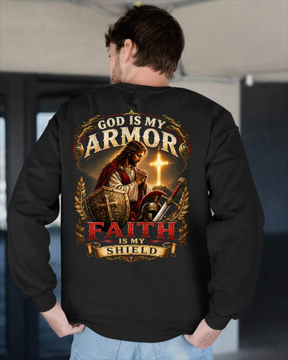 CHRISTIAN T-SHIRT God is my Armor - For Men - Virgo00 (SKU2608-174)