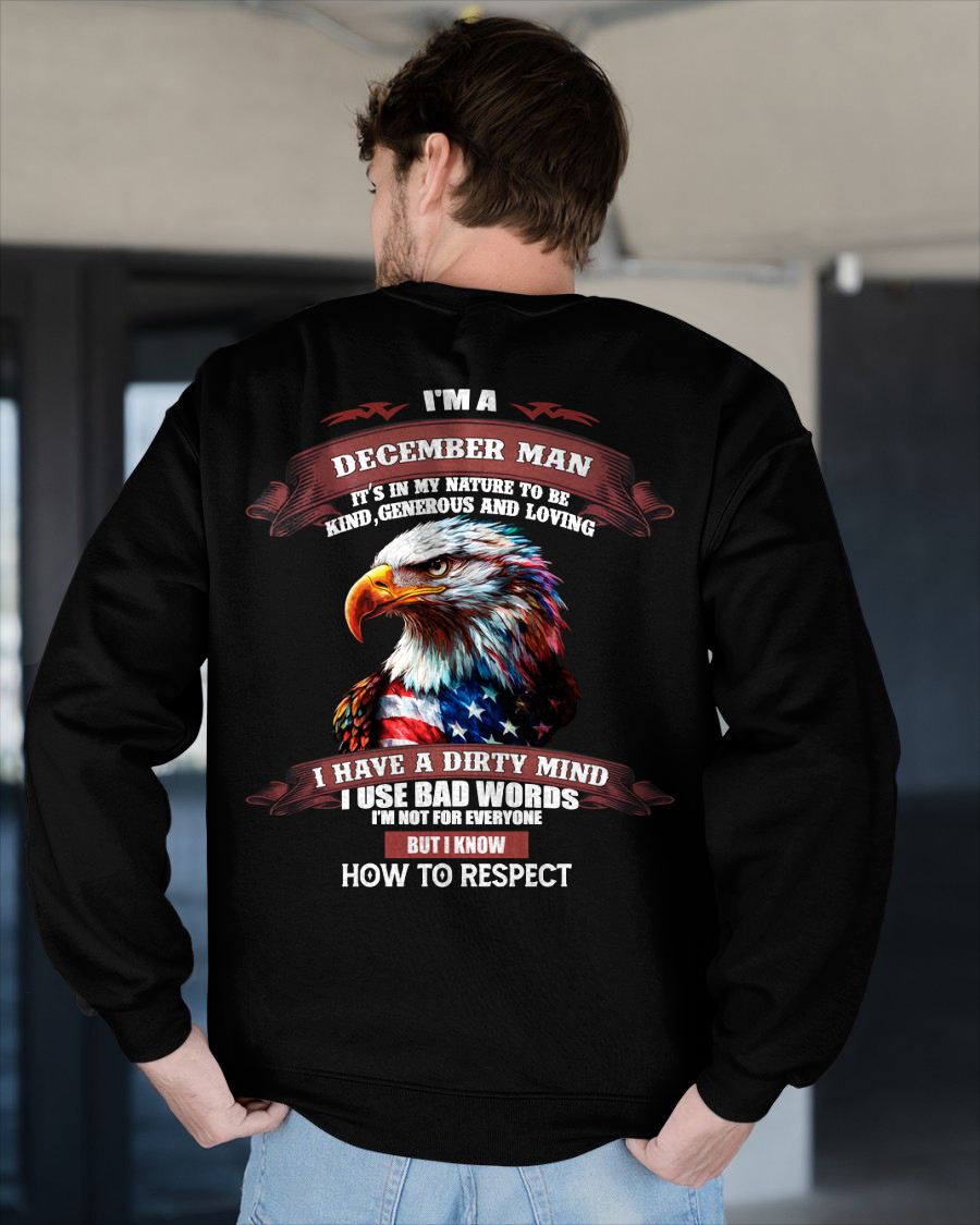 DECEMBER - KNOW HOW TO RESPECT - BIRTHDAY T-SHIRT FOR MEN - Virgo12 (SKU12-311-12)