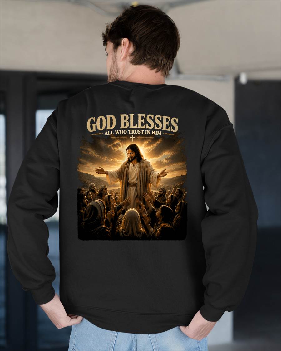 CHRISTIAN T-SHIRT God Blesses - For Men - Virgo00 (SKU2608-105)