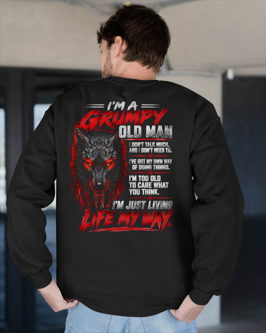 SHIRT I'm A Grumpy Old Man - For Men - Virgo00 (SKU2609-247)