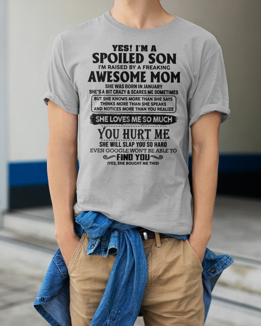 January - Awesome Mom - Perfect Gift For Your Son From Mom - virgo01 (SKU-SPW-01)