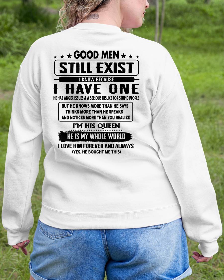 GOOD MEN STILL EXIST I KNOW BECAUSE HAVE ONE - GIFT FOR WIFE FROM HUSBAND - virgo00 (SKU2608-399-00)