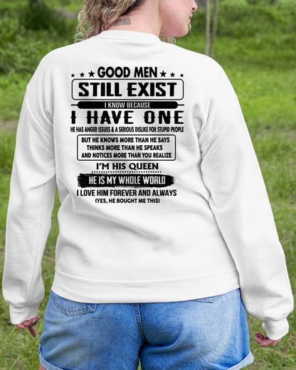 GOOD MEN STILL EXIST I KNOW BECAUSE HAVE ONE - GIFT FOR WIFE FROM HUSBAND - virgo00 (SKU2608-399-00)