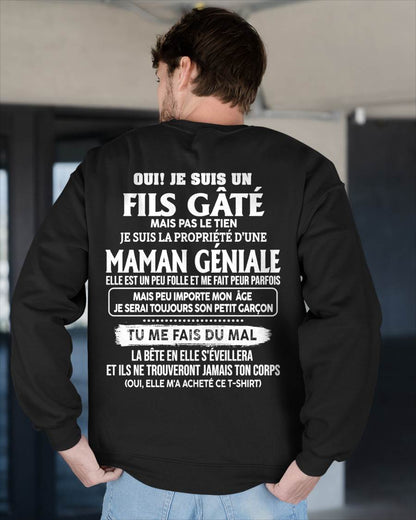 T-SHIRT, JE SUIS UN FILS GÂTÉ - DE MAMAN À SON FILS - VIRGO00 (SKU2606-225-00)