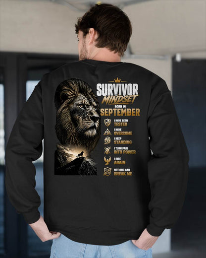 SEPTEMBER SHIRT Survivor Mindset - For Men - Virgo09 (SKU2608-659-09)
