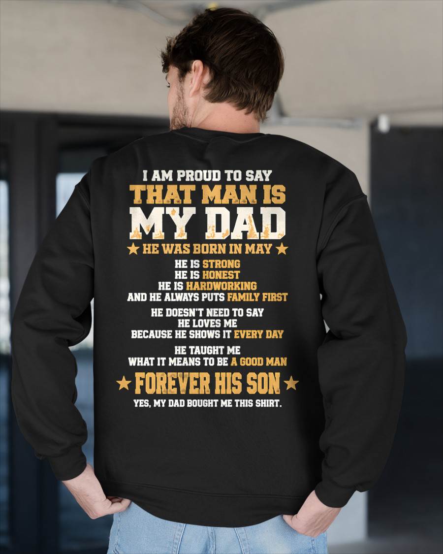 MAY SHIRT That Man Is My Dad - From Dad - To Son - Virgo05 (SKU2609-80-05)