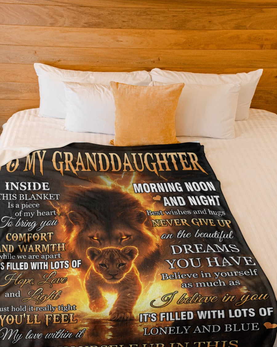 BLANKET FOR GRANDDAUGHTER – COMFORT & WARMTH GIFT FROM GRANDPA (SKUB12-87)